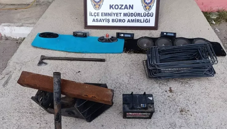 Kozan’da Araç Hırsızlığı Yapan 3 Şüpheli Tutuklandı